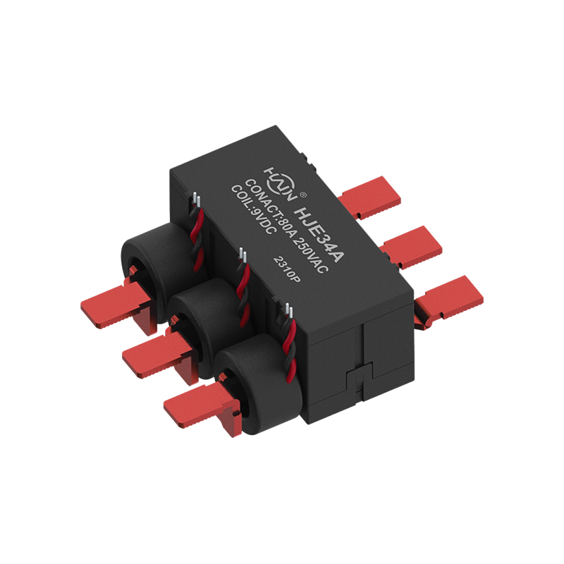 HJE34A-80A Integrated Latching Relay with CT for 4P DIN Rail Meter